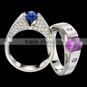 Wholesale Fashion 925 Silver Diamond Jewelry Engagement Ring thumbnail-1