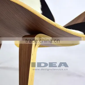 Replica Hans Wegner Lounge Chair - Walnut Shell/ Pony Skin thumbnail-6