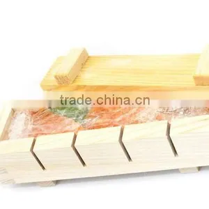 Kitchenware Sushi Tool With Press Solid Wood Sushi Maker Sushi Producer Sushi Making Mold Rectangle Wooden Sushi Mold Supplier's Choice thumbnail-6