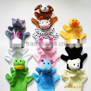 Cute Animal Plush Hand Puppet Gloves Animal Head Hand Puppet thumbnail-1