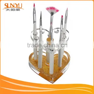Shaped Heart Clear Acrylic Makeup Pen Display thumbnail-1