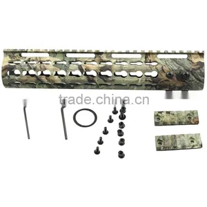 Funpowerland Keymod 10 Inch Camo Color Rifle Length Key Mod Free Float Rifle Style Handguard Rail Mount thumbnail-4