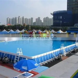 Big Backyard Outdoor Rectangular Metal Swimming Frame Pool thumbnail-1