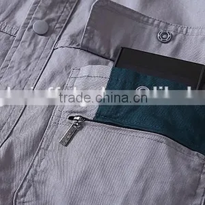 2015 Summer Breathable Short Sleeve Motor Repair Clothing Workshop Mechanic Suit Factory Clothing thumbnail-5