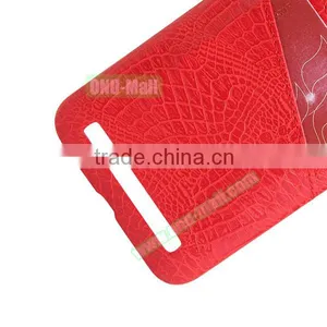 Crocodile Skin Pattern Hard Case for ZenFone Max 2016, PU Coated PC Case for ZenFone 2016 thumbnail-4