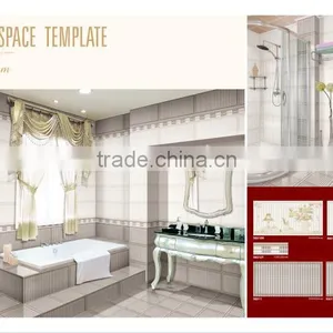 300x600 Cheap Porcelain Wall Flower Tiles Kitchen thumbnail-6