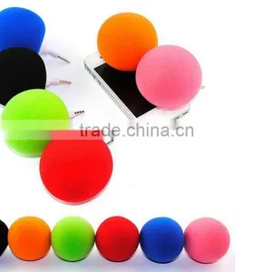 3.5mm Mini Portable Sponge Ball Speaker Balloon Mobile Audio Music Player thumbnail-1