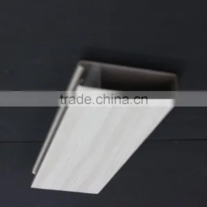 Impact Resistance Wood Grain Suspended Metal Strip Ceiling Aluminum U Groove Screen Ceiling Tiles thumbnail-2