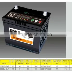 55D23- MF 12V 60AH JIS Sealed Maintenance Free Auto Battery thumbnail-1