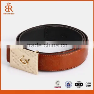 Cowhide Genuine Leather Belts Alloy Buckle Belt for Men thumbnail-1