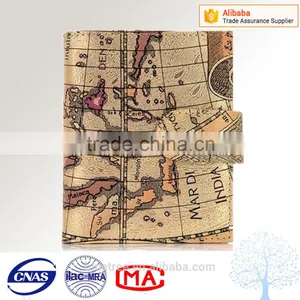 New Style Antique Personalized Card Holder Multiple Wallet With World Map Printed thumbnail-1