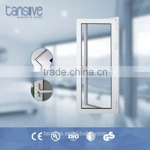 Factory Price Double Glass Soundproof Commercial Aluminum Glass Swing Door thumbnail-1