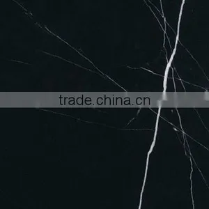 Black and White Root Nero Marquina Black With White Vien Marble Tiles thumbnail-1