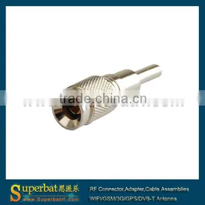 75 Ohm 1.0/2.3 Male Crimp Straight Attachment for RG178 thumbnail-1