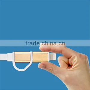 2-in-1 USB Data Sync Charge Cable Micro USB Cable for IPhone 6 6S 6Plus thumbnail-5
