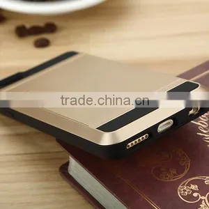 Dual Layer Armor Fundas Case Luxury Soft Hybrid Slim Back Cases for Iphone 4 4s 5 5s 5c 6 6s Plus Case Cover Slide Card Cover thumbnail-6