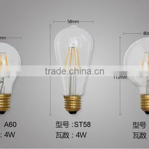 1800K CCT Led Filament Bulb China Factory Ce,silver Led Ediosn Bulb With Warm Glow thumbnail-3