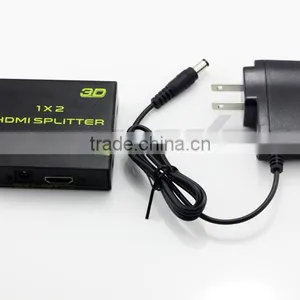 High Speed Mini 2 Port HDMI Splitter Converter 1x2 Support 3D 1080P thumbnail-5