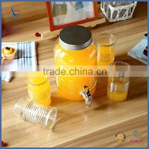 3.7L Glass Drink Beverage Dispenser Water Dispenser With Tap thumbnail-6