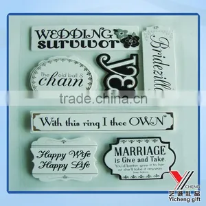 3D White &Black Words Handmade Sticker thumbnail-1