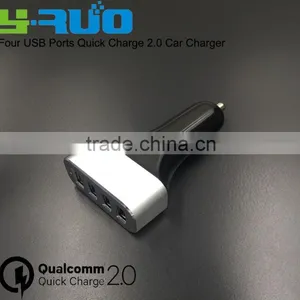 Aluminum Alloy Shell Qualcomm Certified Quick Charge QC 2.0 USB Car Charger for Samsung , Htc, or Tablet thumbnail-6