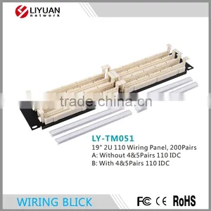 LY-TM051 200 Pairs Rack Mount 110 Wiring Block 2U 110 Wiring Panel 110 Connection Block thumbnail-1