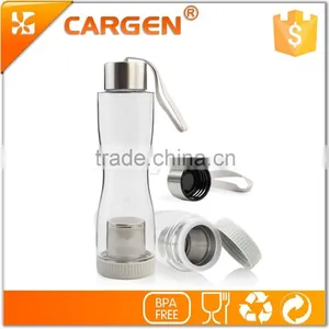 Special Shape Clear Plastic Tea Strainer Water Bottle thumbnail-3