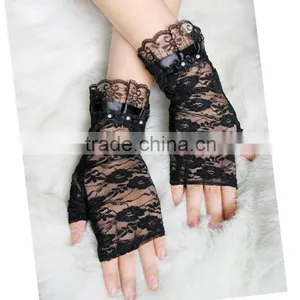 Fingerless Cheap Lace Gloves thumbnail-3