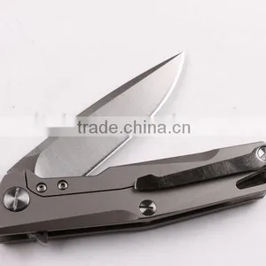 OEM TC4 Titanium Alloy Folding Knife With D2 Blades thumbnail-5