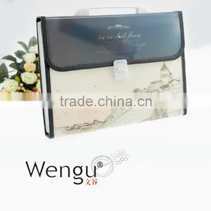 2015 New Design Hot Sale PP File Case /waterproof A3 Plastic Bag for Document thumbnail-1