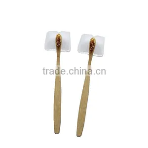 High Quality Biodegradable Bamboo Charcoal Fiber Bristles Wood Toothbrush thumbnail-6