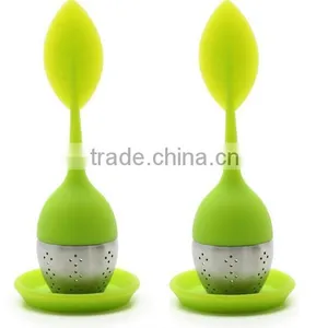 Unique Silicone Leaf Handle Tea Infuser thumbnail-2