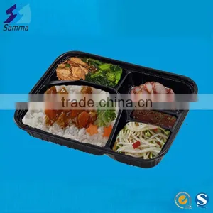 SM3-1104 4 Compartment PP Bento Lunch Box Container thumbnail-1