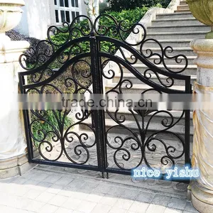 China Wholesaler Wrought Iron Indian House Main Gate Designs With Trade Assurance thumbnail-1