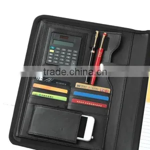 Custom Cheaper Price Leather Folder, A4 Leather Portfolio / File Folder thumbnail-4