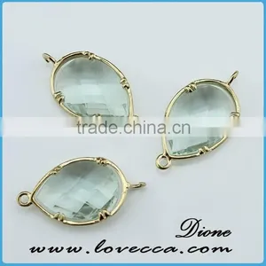 Hot Selling Unique Glass Black Stone Jewelry Pendant Wholesale Heart Shape Glass Stone Opal Pendant thumbnail-3