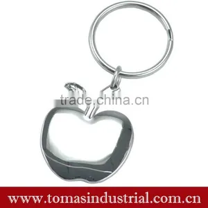 Personalized Stainess Steel Apple Shaped Keychain thumbnail-1
