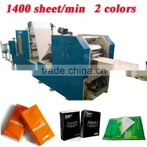 2lines Output Automatic High Speed Printing Pocket Tissue Machine thumbnail-1