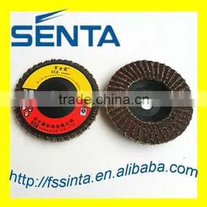 4 Inch 100x16mm Red Sanding Flap Wheels thumbnail-1