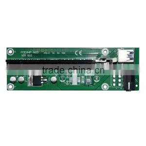 USB 3.0 PCI-E Express 1x To16x Extender Riser Board Card Adapter SATA Cable thumbnail-2