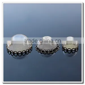 (25mm) Half Sphere Vials, Transparent 25mm Opening Semi-sphere Glass Cover, 25mm Diam Necklace Hanging Clear Glass Bubble Ball thumbnail-1