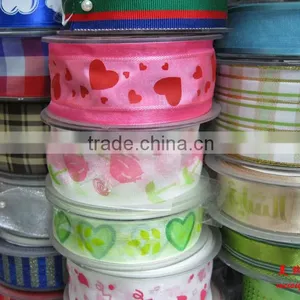Celebrate Ribbon Wholesale Customized Organza Star Printed Well Quality Wholesale Ribbon Wholesale Character Ribbon thumbnail-1