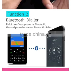 Ultra Thin AIEK V5 Black Card Mobile Phone Pocket Mini Phone Touch Keyboard Quad-Band Multi-languages thumbnail-4