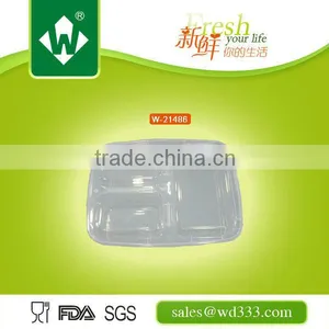 Food Grade Plastic Lunch Container With Compartment thumbnail-1