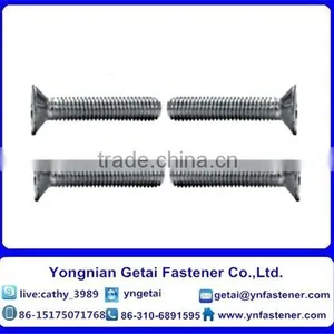 Flat Countersunk Head Square Neck Bolts With Black /yellow Zinc Plated/blue White thumbnail-4