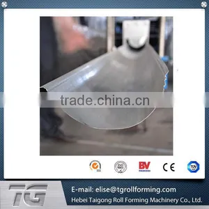 China Supplier High Speed Half Round Gutter Roll Forming Machine For Water Round Gutter With PLC Control System thumbnail-4