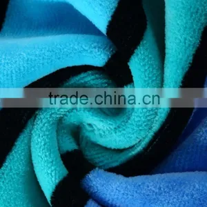 Blue Cut Pile Jacquard Bath Towel thumbnail-4