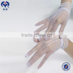 Wedding Gloves White Color Knitted Nylon Lace Gloves thumbnail-1