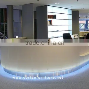 Custom LED Reception Desk/high Quality Hotel Front Reception Counter thumbnail-2