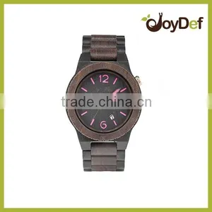Elegance Fashion Watches Bamboo Wood Watch Red 100% Natural and Original Watch Box thumbnail-1